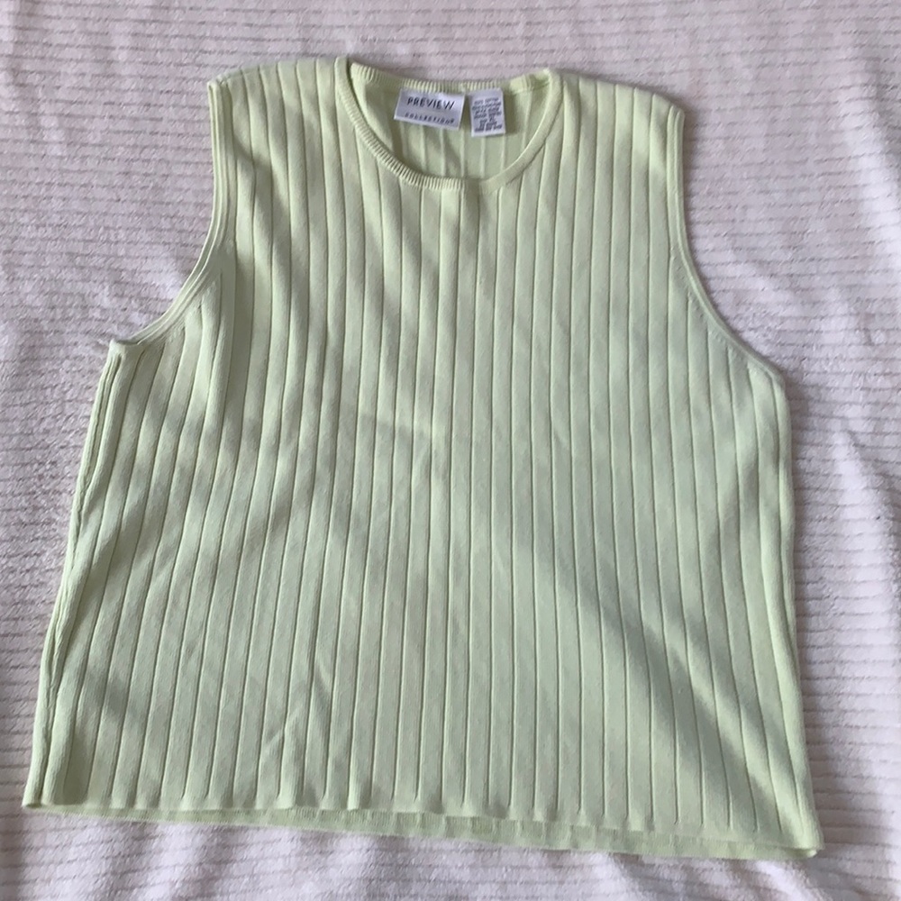 Light Green Sweater Vest | Women’s | Size XL
